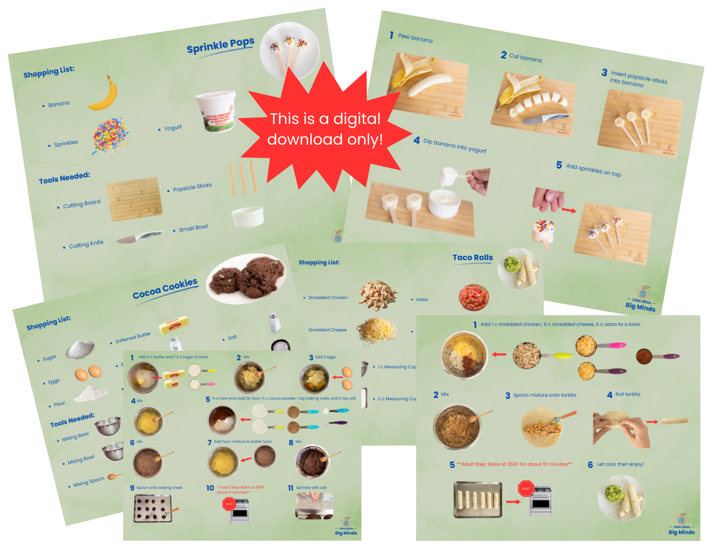 Picture Recipe Cards - DIGITAL DOWNLOAD